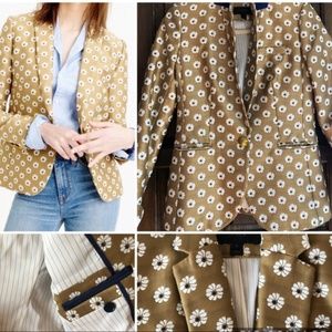 J. Crew Campbell Blazer Gold Daisy